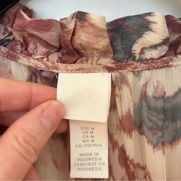 Printed caftan dress with attached slip - Picture 6 of 9